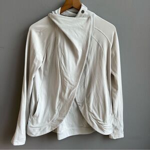 Lululemon Rulu Rally Wrap Long Sleeve Jacket Top Size 4 Heathered Ocean Mist